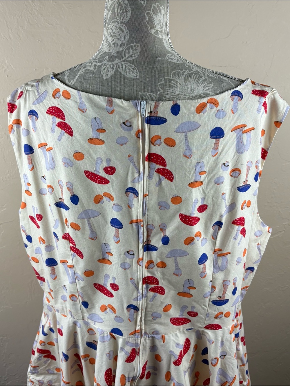 Magnolia Park Sleeveless Fit and Flare Dress Mushrooms Cream Womens size 5XL - Picture 7 of 12
